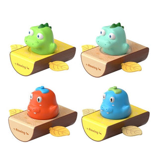 Floating Animal on Boat Bath Toy: Making Bath time Fun and Playful (Hippo/dino)