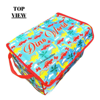 Wheeled Wonderland: Multipurpose Toy Storage Bag (Dino)