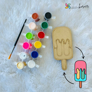 Ice Cream DIY Fridge Magnet Art Kit (Pack of 4)