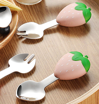 Strawberry Spoon and Fork Set