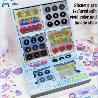 Cute DIY Girls Home Food and Other Accessories Theme Stickers for Art & Craft (Pack of 100)