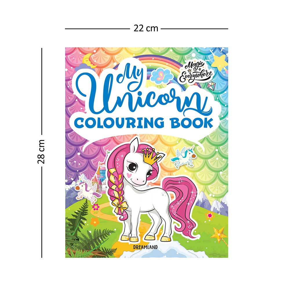 Unicorn coloring book for kids ages 3-8: A amazing cute Coloring Book with  Magical Unicorns for kids . (Paperback)