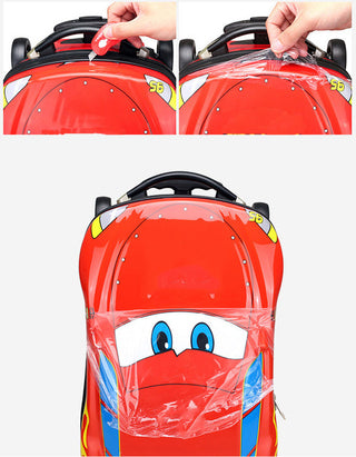 Car-Shaped Trolley Bag: Travel in Style with Your Perfect Travel Companion (RED)