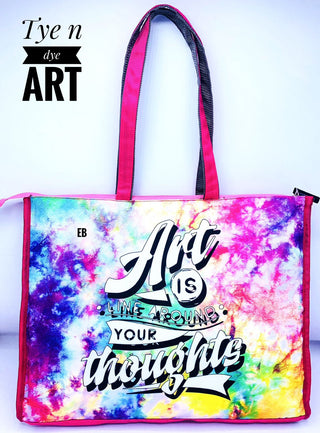 Versatile Vistas: Exploring the A3 Size Activity Tote Bag (Art is Line Around Your Thoughts)