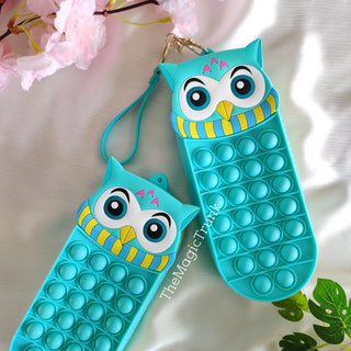 Owl Popit Pouch: Owl Theme Popit Pouch for Kids