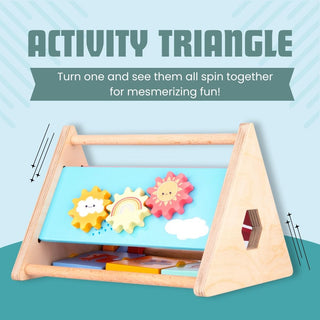 Wooden Activity Triangle for Kids