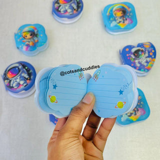 Mini Squishy Sticky Notes with Cute Girl/Space Design For Kids