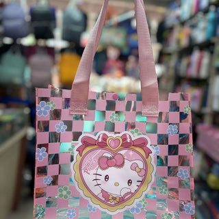 Hello Kitty Friends & Mermaid Design Holographic Button Handbag