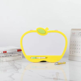 Apple Design 2-in-1 Write & Wipe Board and Chalkboard