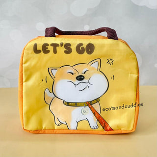 Aluminum foil thick thermal insulation bag for kids (Yellow Dog) 1 pc