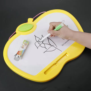 Apple Design 2-in-1 Write & Wipe Board and Chalkboard