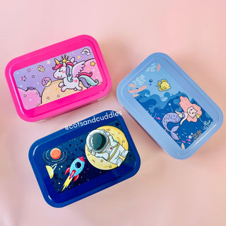 Cute Theme Stainless Steel Lunch Box with Snack Container