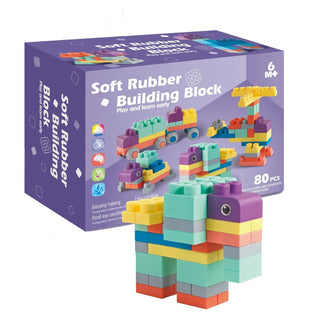 Soft Baby Building Blocks for Toddlers (80pcs)