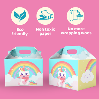 Unicorn Theme Gift Paper Box Pack of 10