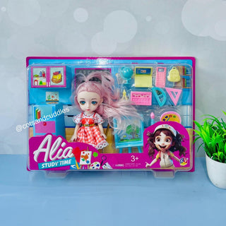 Alia Doll with 5 Different Scenarios and Accessories (Pack of 1 Scenarios)