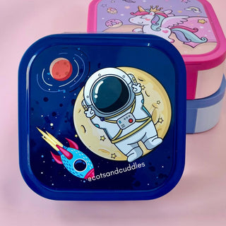 Cute Design Square 2 Compartment Lunch Box for Kids