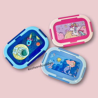 Cute Design Round 3 Compartment Lunch Box for Kids