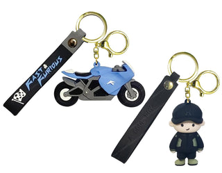  Bike and Boy Keychain