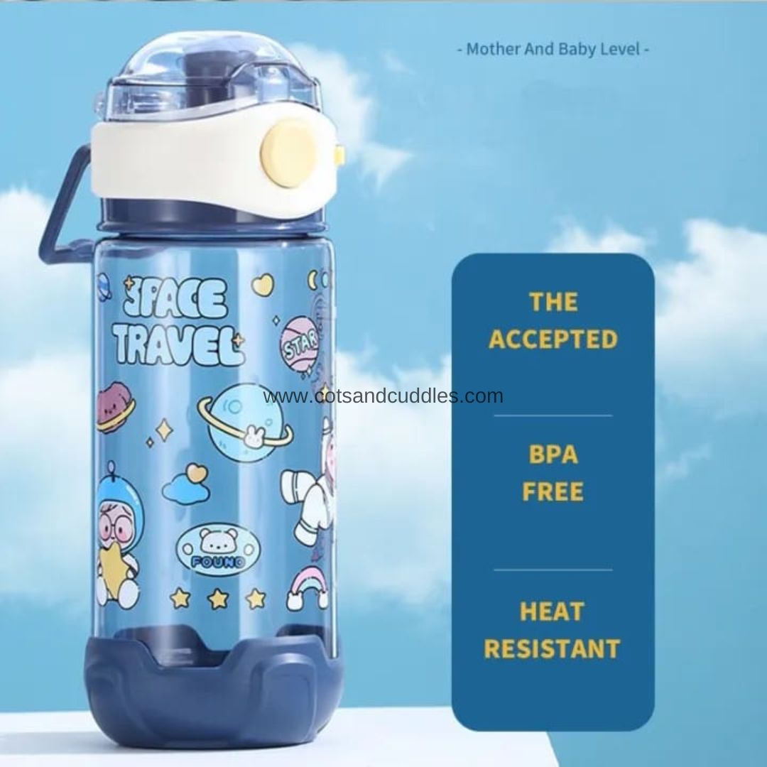 Personalised Spaceship Water Bottle, Space School Bottle, Kids Rocket Drink  Bottle, Boys School Flask, Kids Children Student Drinks Cup 