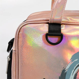 Illuminate Your Style: The Holographic Effect Bag with Shoe Pocket