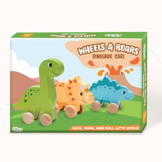 Wooden Dinosaur Wheels for Kids