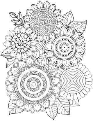 Flowers – Colouring Book for Adults