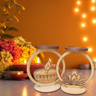 Festive Glow DIY diya stand painting kit- Craft Your Own Festival Magic!