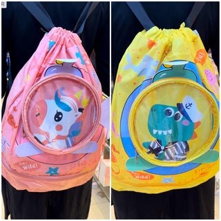 Dino and Unicorn Themed Swimming Backpack - Perfect for The Pool or Beach