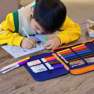 36-Piece Stationery Art Coloring Set With Pencil Case