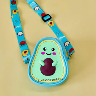 Avocado Design Silicone Sling Bag for Kids