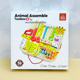 Animal Assemble Wooden Toolbox for kids