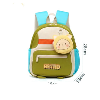 Cartoon Design Backpack with Coin Pouch For Kids