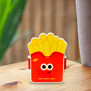 Cute Fast Food Design Plastic Lunch Box for Kids with Spoon and Fork (French Fries)