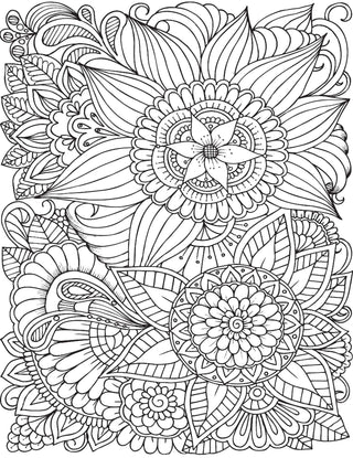 Flowers – Colouring Book for Adults