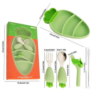 carrot design silicone plate