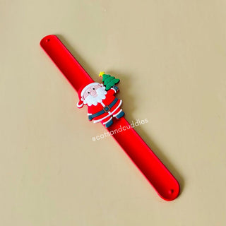 Christmas Themed Slap Band for Kids (Random Design) (1pc)