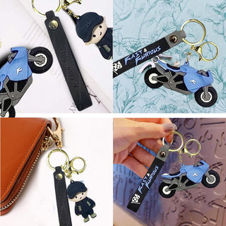  Bike and Boy Keychain