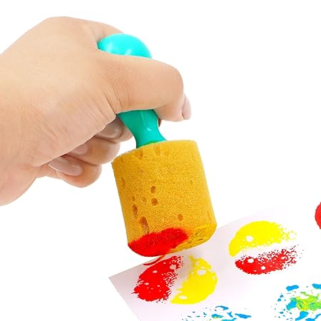 4pc Sponge Dabbers Paint Tool Preschool Kids Art & Craft – Cots and Cuddles