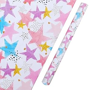 Beautiful Star Theme printed Gift Wrap- Set of 10