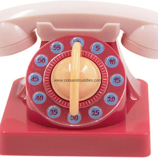 Antique Telephone -Shaped Dial Timer: Compact, Portable, and Easy-to-Use with Audible Alert