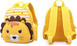 Cute Baby Lion Soft Plush Backpack  with Front Pocket for Kids