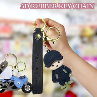  Bike and Boy Keychain