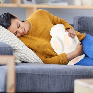 Warmth and Cuteness Combined: The Hot Water Bag with Soft Rabbit Ear Cover