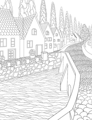 Countryside- Colouring Book for Adults