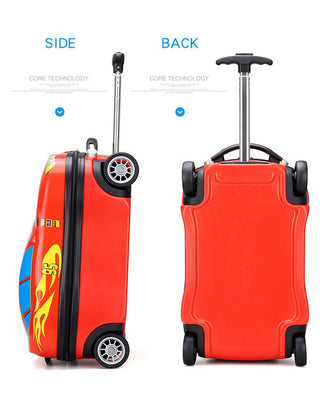 Car-Shaped Trolley Bag: Travel in Style with Your Perfect Travel Companion (RED)