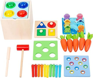 5 in 1 Wooden Montessori Toys