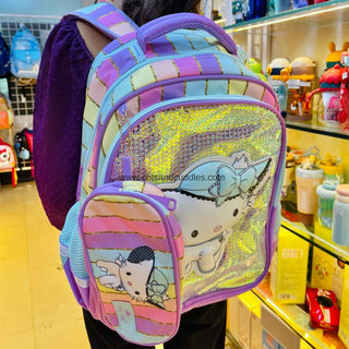 Carry in Style: Colorful Whimsical Kitty Design Backpack for kids