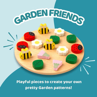 Cots and Cuddles Wooden Garden Friends Creative Pattern Play