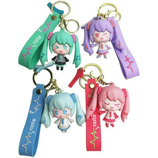 Premium Quality 3D Cute Girl & Shoe Keychain for Kids Pack of 2 (Random Color)