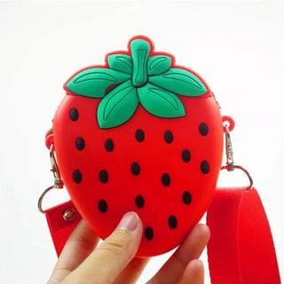 Fruit Design Silicone Sling Bag for Kids